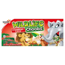 Wildlife Strawberry Flavour Choobs Yoghurt 6 X 37g (222g)
